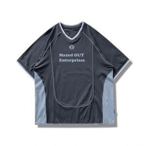 Camiseta de Fútbol Americano Personalizada de Moda para Hombre, con Paneles Cosidos, Transpirable, de Poliéster, Estilo Urbano, con Ribetes, Etiqueta Privada, OEM, Venta al por Mayor - Product Image 6