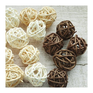 Boules de rotin naturelles artisanales, sphères creuses en osier, décoration suspendue pour vitrine, Nouvel An lunaire, Vietnam - Product Image 6