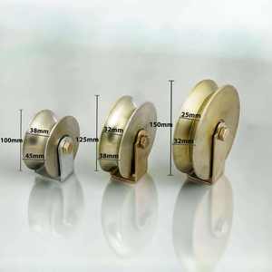 Ruedas de Acero Inoxidable Modernas para Puertas Correderas, Ensamblaje de Componentes de Riel Duradero de Alta Resistencia que Rodan Suavemente, para Villas y Apartamentos - Product Image 5