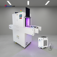 Système de polymérisation UV LED haute puissance pour bouteilles, tubes et pots en plastique, impression sérigraphique avec dispositif rotatif personnalisé