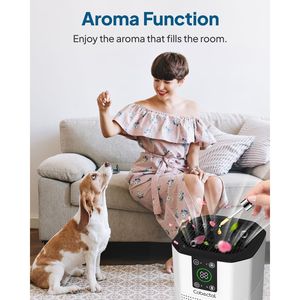Purificatore d'Aria Cobectal H13 con Filtro HEPA 3-in-1, Funzione Aroma e Modalità Notte, per Casa e Camera da Letto, con Base da Scrivania - Product Image 3
