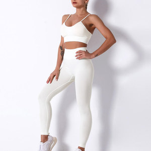 2026 Premium Quality Customized Workout Suit Sports <b>Bra</b> Leggings Pants Fitness Women Custom Design Women Yoga Wears Set - Product Image 1