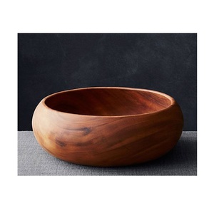 wood bowl made from quality timber with polished surface durable structure and versatile use for kitchen dining and serving - Product Image 5