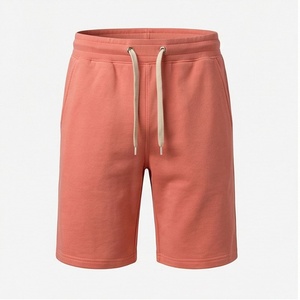Pantalones Cortos Deportivos Casuales Personalizados de Alta Calidad 2025, de Algodón, por Encima de la Rodilla, para Hombre, Lisos, con Cordón Ajustable, Color Personalizado, Servicio OEM - Product Image 1