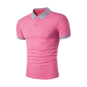 Polo de Manga Corta Amarillo Sólido Unisex, Diseño Minimalista, Cómodo, Transpirable, Ropa Casual Elegante - Product Image 3