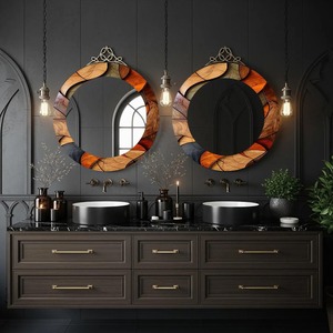 Premium Quality Wooden Wall <b>Mirror</b> Luxury Wooden Wall <b>Mirror</b> for Home Decor Wholesale Hanging <b>Mirror</b> Handmade Accessory Platter - Product Image 6
