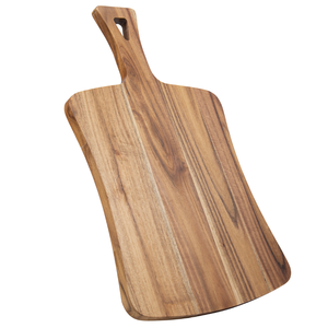 Tabla de Cortar de Madera Rectangular con Asa, Acabado Natural, para Uso en la Cocina - Product Image 2