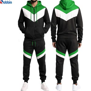 Conjunto Deportivo Personalizado de Alta Calidad con Capucha y Bloques de Color, Conjunto Deportivo Transpirable Personalizado para Hombre, Conjunto Deportivo con Logotipo Personalizado para Hombre - Product Image 3