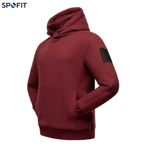 Sweat à capuche en molleton French Terry pour homme, pull uni avec cordon de serrage, streetwear décontracté, logo personnalisé OEM - Product Image 3