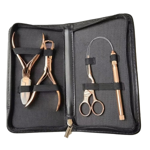 Best Selling Professional Hair Extension <b>Tool</b> Kit with Heavy Duty Pliers Beading Jar Loop Needle Pull Hook <b>Threading</b> <b>Tool</b> Micro - Product Image 1