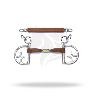 Mors à rênes recouvertes de cuir Kimberwick pour l'entraînement et le contrôle équestre - Product Image 3