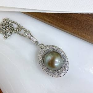 Collier pendentif en perle noire de Tahiti de style rétro Nouveaux accessoires de mode et cadeaux en gros - Product Image 5