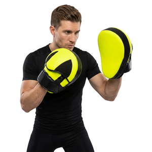Almohadillas de Boxeo para Entrenamiento de MMA, Reflejos de Golpeo, Deportes, Costuras de Alta Calidad, Cuero Artificial de Microfibra Versátil - Product Image 1