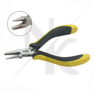 Hot Selling Nafko Industry Stainless Steel Concave (Hollow)/Round Nose Pliers 125mm Smooth Jaws High-quality <b>Wire</b> Looping - Product Image 4