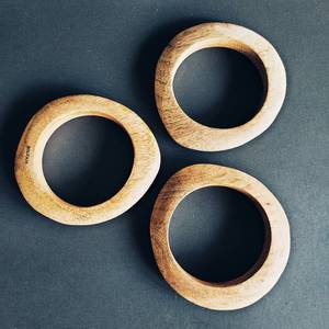 Bracelets en bois massif Orchard, design audacieux et épais, faits à la main, artisanat naturel - Product Image 3