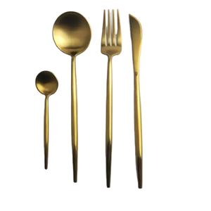 4 PCS Meilleure qualité Couverts en acier inoxydable plaqué or Couverts de cuisine meilleurs vendeurs 2024 - Product Image 1