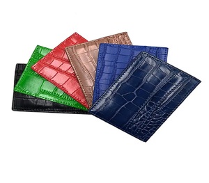 Cartera Bifold de Cuero Genuino RFID para Hombre con Cierre de Botón Delgado y Logotipo Personalizado, Modelo 8064, Venta al por Mayor - Product Image 1