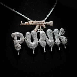 Collar con Colgante de Letra Personalizado con Incrustaciones de Diamantes de Moissanita, Chapado en Rodio y Plata, Joyería de Cadena, Regalo para Fiesta Hip Hop - Product Image 3