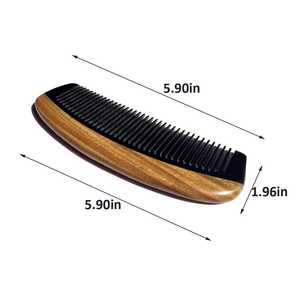 Peine de Cuerno de Vaca Hecho a Mano, Ecológico, Moderno, Duradero, con Forma Natural, Herramienta para el Cuidado del Cabello - Product Image 3