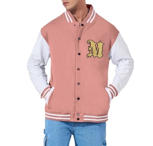 Veste varsity pour homme en laine de haute qualité avec manches en cuir, logo brodé en chenille personnalisé, grandes tailles, pour l'hiver - Product Image 1