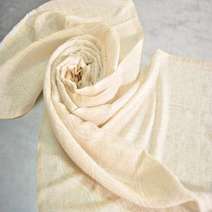 Fine <b>Wool</b> Zari Self Stole High Quality Luxury Scarves jacquard weave scarf - Product Image 5
