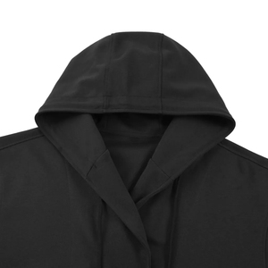 เสื้อฮู้ดดี้ผู้ชายผ้าฝ้ายหนานุ่มคุณภาพสูงแบบขายส่ง ทรงหลวม แขนยาว มีซิป กระเป๋า ซับในผ้าทวิล กระดุมติดหน้า - Product Image 3