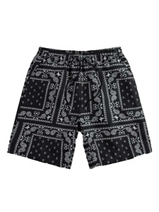 Men's <b>Paisley</b> Print Board Shorts Mid Waist Drawstring Casual Summer Swimwear Quick Dry Satin Fabric - Product Image 2