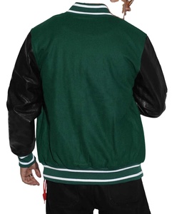 Veste de baseball en laine style streetwear pour homme, qualité supérieure, avec broderie de logo personnalisé, veste varsity pour homme - Product Image 2