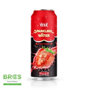 Strawberry Sparkling Water OEM ODM Private Label Beverage Manufacturer Vietnam - Product Image 1