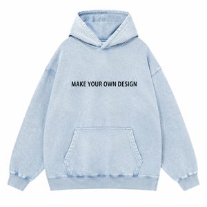 Sudadera con Capucha Personalizada con Estampado Puff, Bordado y Pedrería, Sudadera Oversize de Algodón, Fabricante OEM - Product Image 3