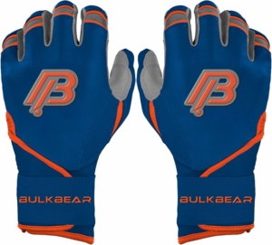 Guantes de Béisbol de Cuero Personalizados para Zurdos, para Adultos, con Cierre de Gancho y Bucle, Duraderos, Transpirables, BulkBear International - Product Image 1