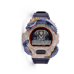 Reloj de Cuarzo Automático de Lujo para Hombre MOISSANITE WORLD, con Doble Pantalla, Correa de 20 mm, Estilo Antiguo, 40 mm - Product Image 3
