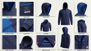 Sudadera con Capucha para Hombre, Personalizada con Logotipo Bordado, de Algodón Ecológico, Estilo Vintage, Lavado Ácido, con Bolsillos, de Alta Calidad - Product Image 2