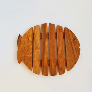Sous-plats en bois réutilisables, sous-plats pour poisson, sous-plats en bois, décoration de table, vente personnalisée - Product Image 1