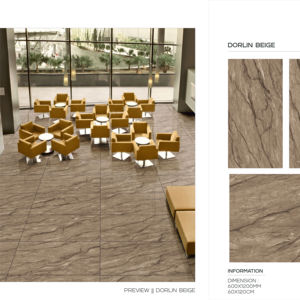 Carreaux de porcelaine émaillée polie haute brillance 24x48 pouces, grand format, pour revêtement de sol intérieur résidentiel et commercial contemporain - Product Image 1