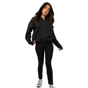 Survêtements pour femmes de haute qualité, prix d'usine en gros, vêtements d'hiver, streetwear, design de col, coupe ajustée - Product Image 5