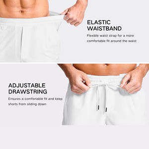 Shorts de tennis pour hommes OEM de haute qualité, séchage rapide, respirants, légers, pour sports de plein air et fitness, avec nom d'équipe personnalisé - Product Image 5