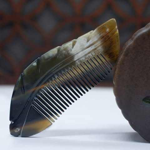Peine de Pelo Unisex de Lujo, de Cuerno Natural de Búfalo, para Uso en Salón, de la India, Peine Antipiojos de Búfalo Auténtico para Peinados, Artesanía Natural - Product Image 2