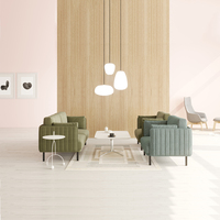 1 à 3 personnes Canapé design moderne en tissu Luxe léger à mille couches pour le salon, le bureau et le café pour l'hôtel et la chambre à coucher