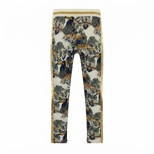 High Selling Custom Logo Tiger And Toucan <b>Print</b> Men's Tracksuit Set Gold Trim Full Zip Jacket And Sweatpants 2 Piece Outfit Wear - Product Image 6