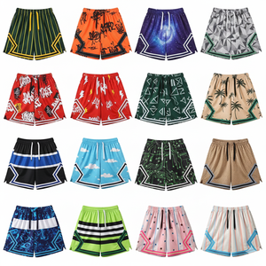 Pantalones Cortos de Baloncesto Personalizados con Bordado, Bolsillos, 100% Poliéster, Cintura Media, Impermeables, de Secado Rápido, Antiarrugas, Transpirables, de Malla - Product Image 3