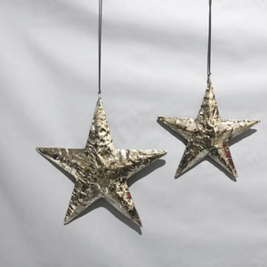 Décoration de Noël en métal faite à la main, réutilisable, écologique, durable, personnalisable, taille sur mesure, élégante pour la maison et les fêtes - Product Image 1