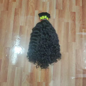 Cheveux bouclés bruts d'Inde du Sud et de Birmanie en gros – Extensions de cheveux humains 100 % vierges non traités - Product Image 5