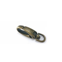 MING KEE METAL Mousquetons à ressort robustes de 9 mm, petits, pivotants, pour porte-clés, sans nickel, multi-usages
