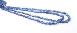 ลูกปัดคิยาไนต์ทรงรีเรียบขนาด 5x7-7x9 มม. ลูกปัดพลอยคิยาไนต์ 17 นิ้ว ลูกปัดคิยาไนต์ทรงรีธรรมชาติ ลูกปัดคิยาไนต์สีน้ำเงิน - Product Image 6