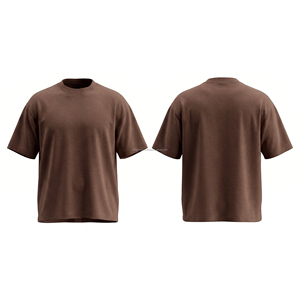 T-shirt de fitness unisexe 100 % coton à manches courtes, imprimé personnalisé, motif uni, col style streetwear, promotionnel, respirant - Product Image 1
