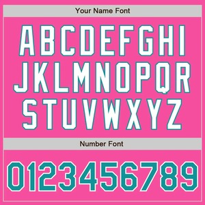 Camiseta de Béisbol Rosa Personalizada con Nombre y Número del Equipo, Impresión Serigrafiada, Unisex, Adulto, Manga Corta, Transpirable, Poliéster - Product Image 2
