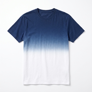 เสื้อยืดผู้ชายลายไล่สีสไตล์ศิลปะลำลองสำหรับฤดูร้อน รับผลิตแบบ OEM ODM ขายส่งจากโรงงาน สีตามสั่ง MOQ ต่ำ - Product Image 2