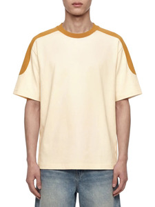 T-shirt oversize, t-shirt color block, t-shirt streetwear, t-shirt à épaules tombantes, chemise oversize unisexe, mode minimaliste, haute qualité - Product Image 4