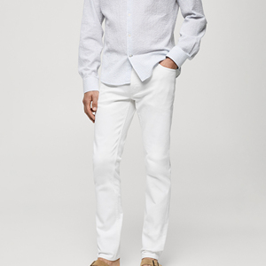 Jeans de Diseñador para Hombre, Corte Slim Fit, al por Mayor, de Alta Calidad, a la Moda, Estilo Biker, Pantalones de Mezclilla Ajustados para Hombre - Product Image 1